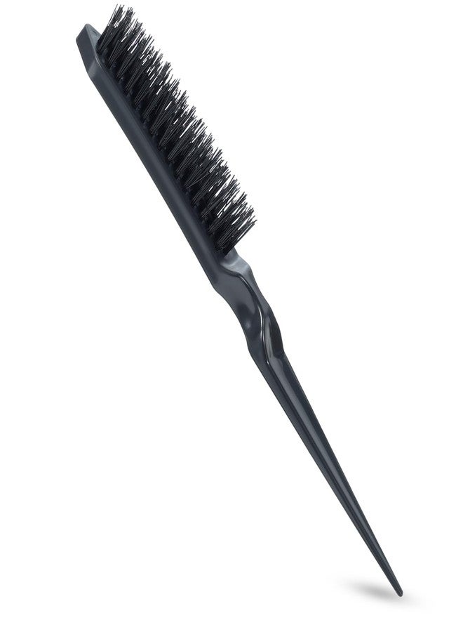 SIMPOR Teasing Hair Brush Slick Back Hair Brush Nylon Bristles Salon Styling Edge for Back Combing Lifting Create Volume Parting Stick for Women Men - Image 1